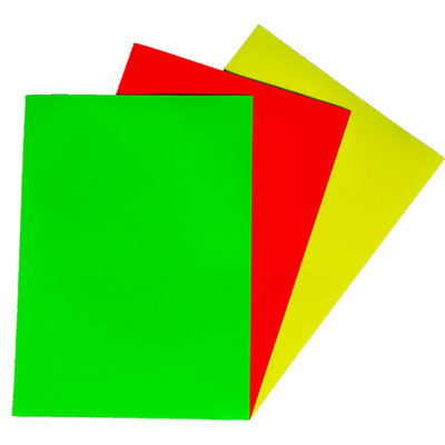 Self Adhesive Fluorescent Color Craft Film Large Format Cutting